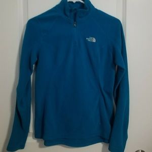 Blue North Face jacket